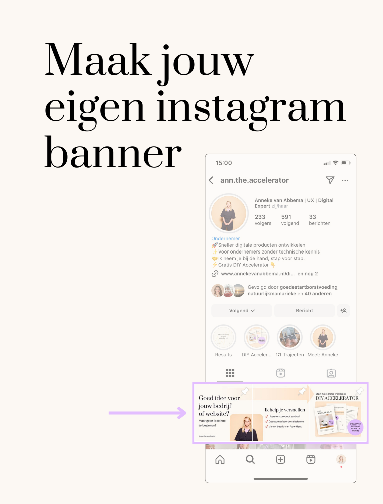 Bijna gratis: Maak je eigen instagram Banner